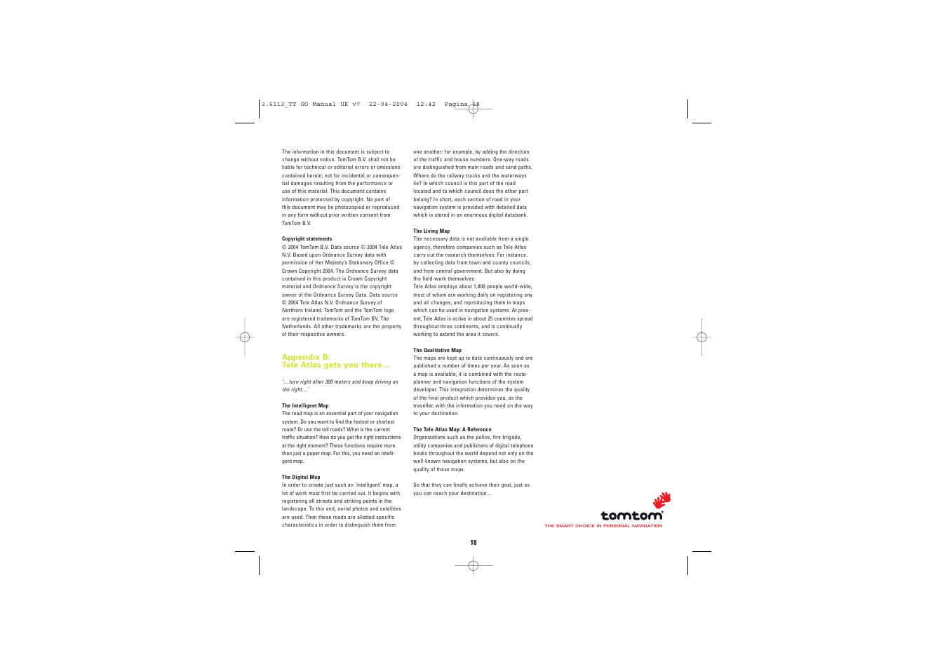 TomTom GO User Manual | Page 19 / 19