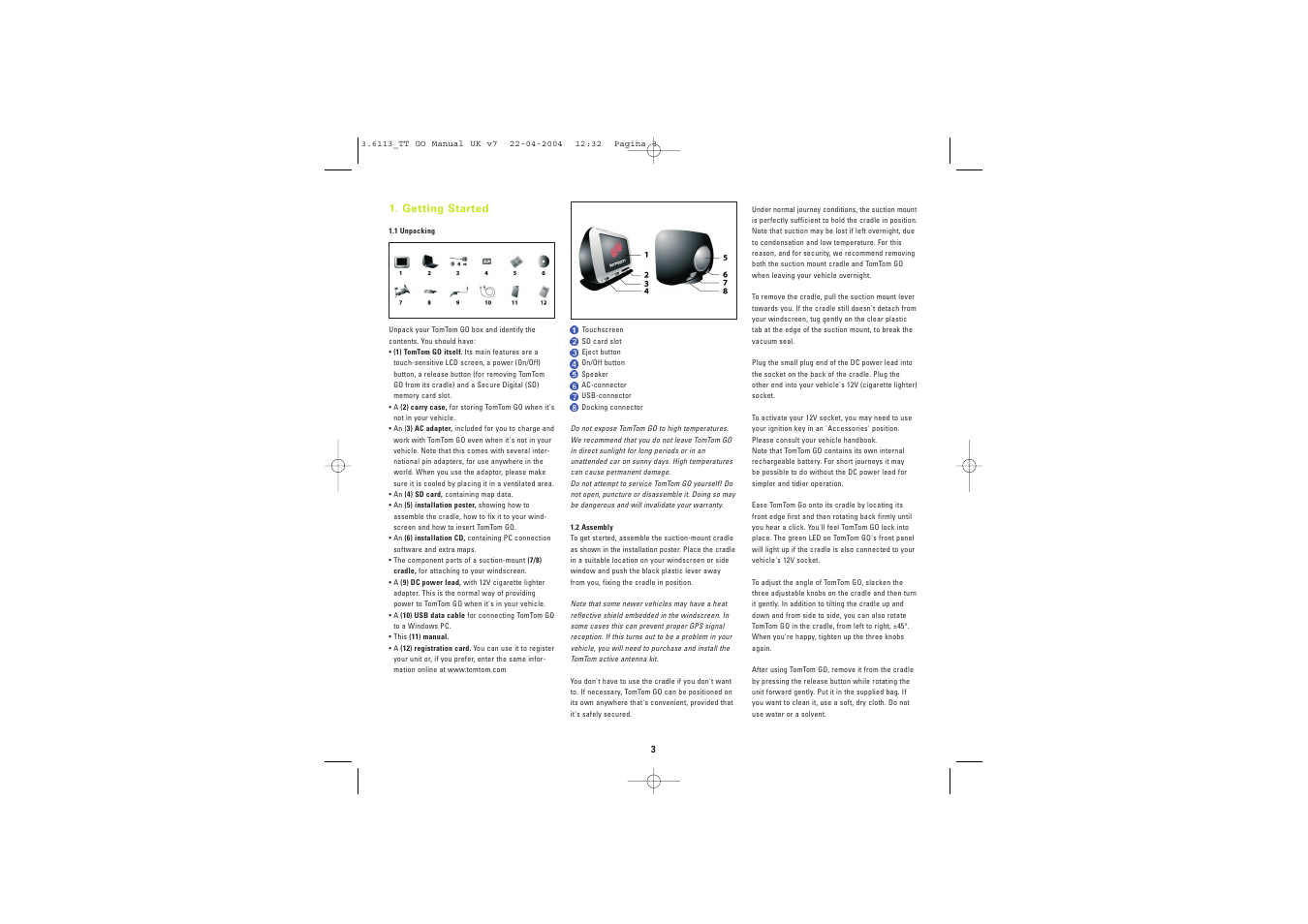 TomTom GO User Manual | Page 4 / 19