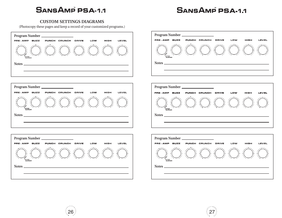 Tech 21 SANSAMP PSA-1.1 User Manual | Page 15 / 16