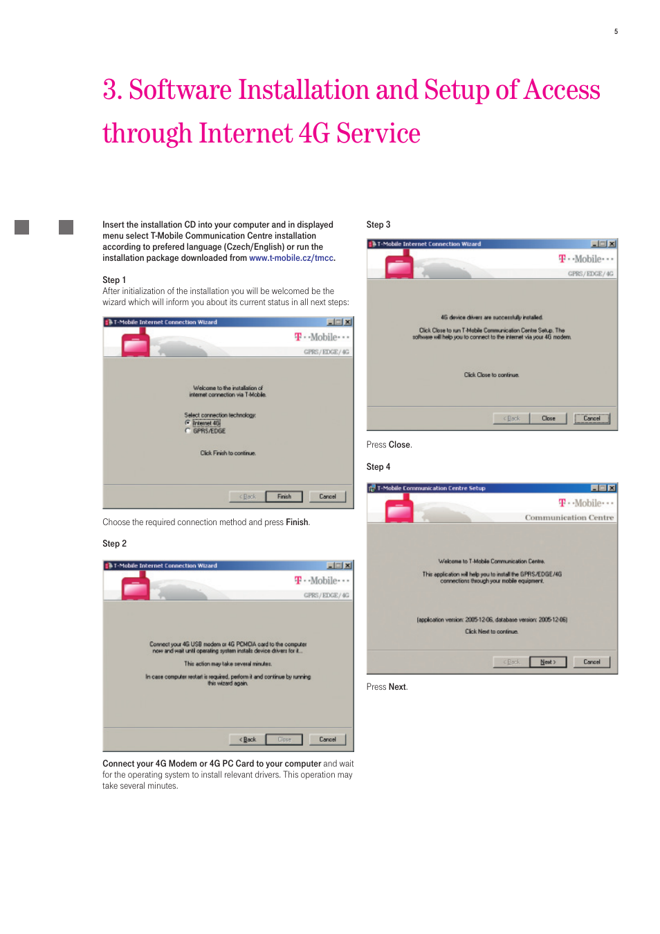 T-Mobile 535 User Manual | Page 5 / 20
