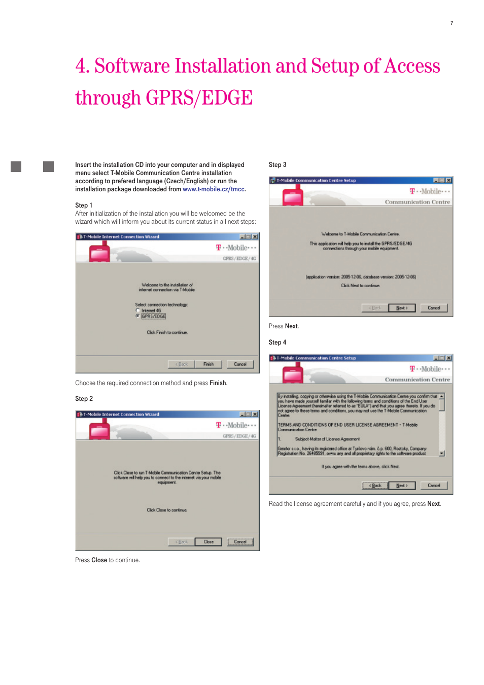 T-Mobile 535 User Manual | Page 7 / 20