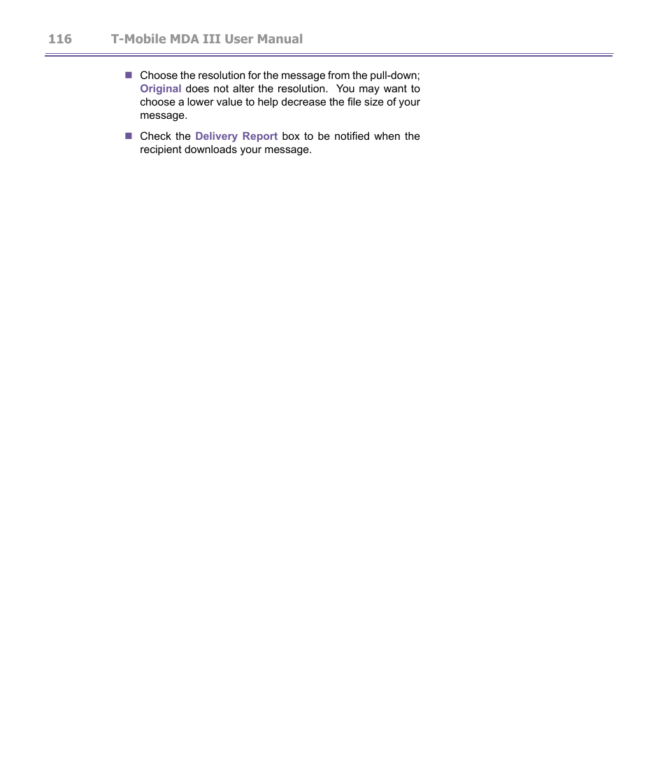 T-Mobile MDA III User Manual | Page 116 / 178