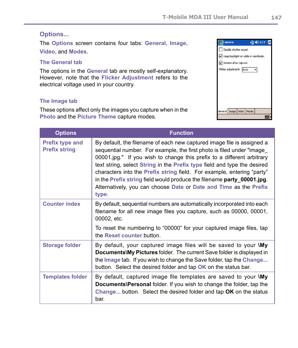 T-Mobile MDA III User Manual | Page 147 / 178