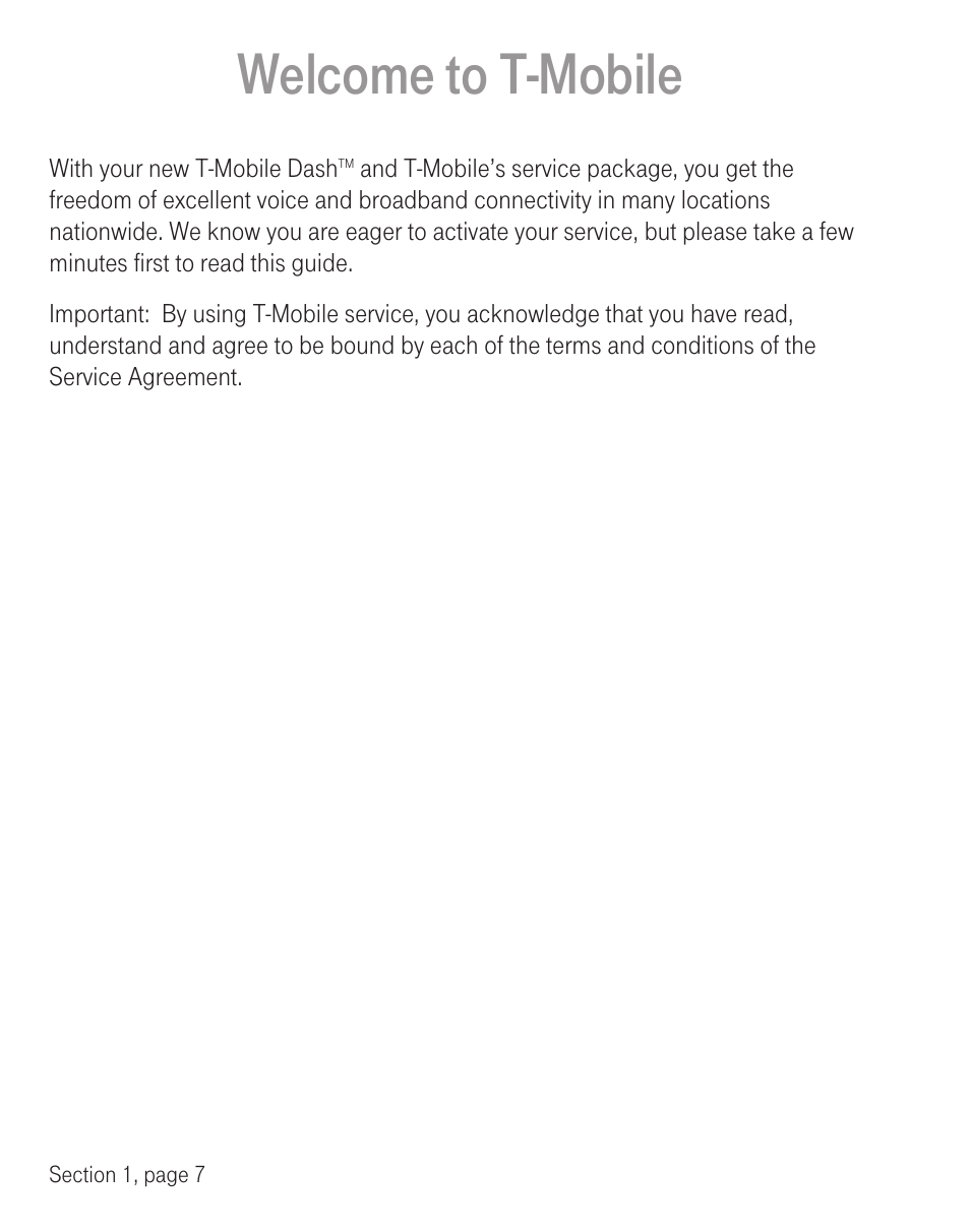 Welcome to t-mobile | T-Mobile TM1393 User Manual | Page 11 / 62