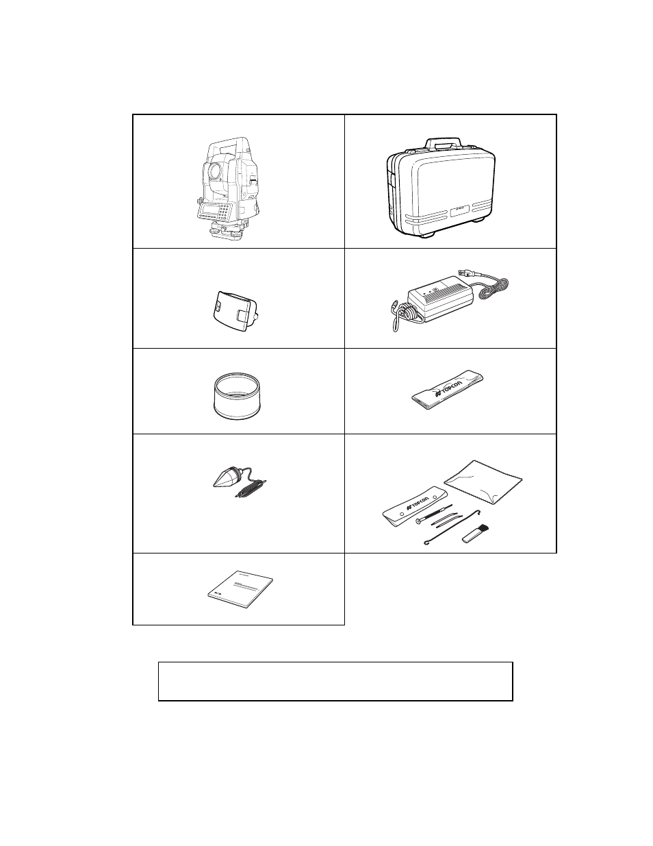 Standard set composition | Topcon GTS-823A User Manual | Page 11 / 144