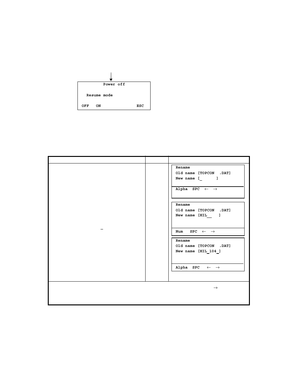 8 resume mode on/off, 9 how to enter numerals and alphabet letters | Topcon GTS-823A User Manual | Page 32 / 144