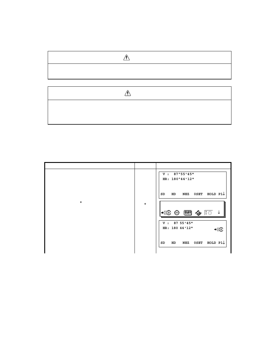 3 automatic tracking / automatic collimation, 1 automatic tracking, 3 automatic tracking / automatic collimation -1 | 1 automatic tracking -1, See section 3.1 “automatic tracking, 3automatic tracking / automatic collimation, Warning, Caution | Topcon GTS-823A User Manual | Page 36 / 144