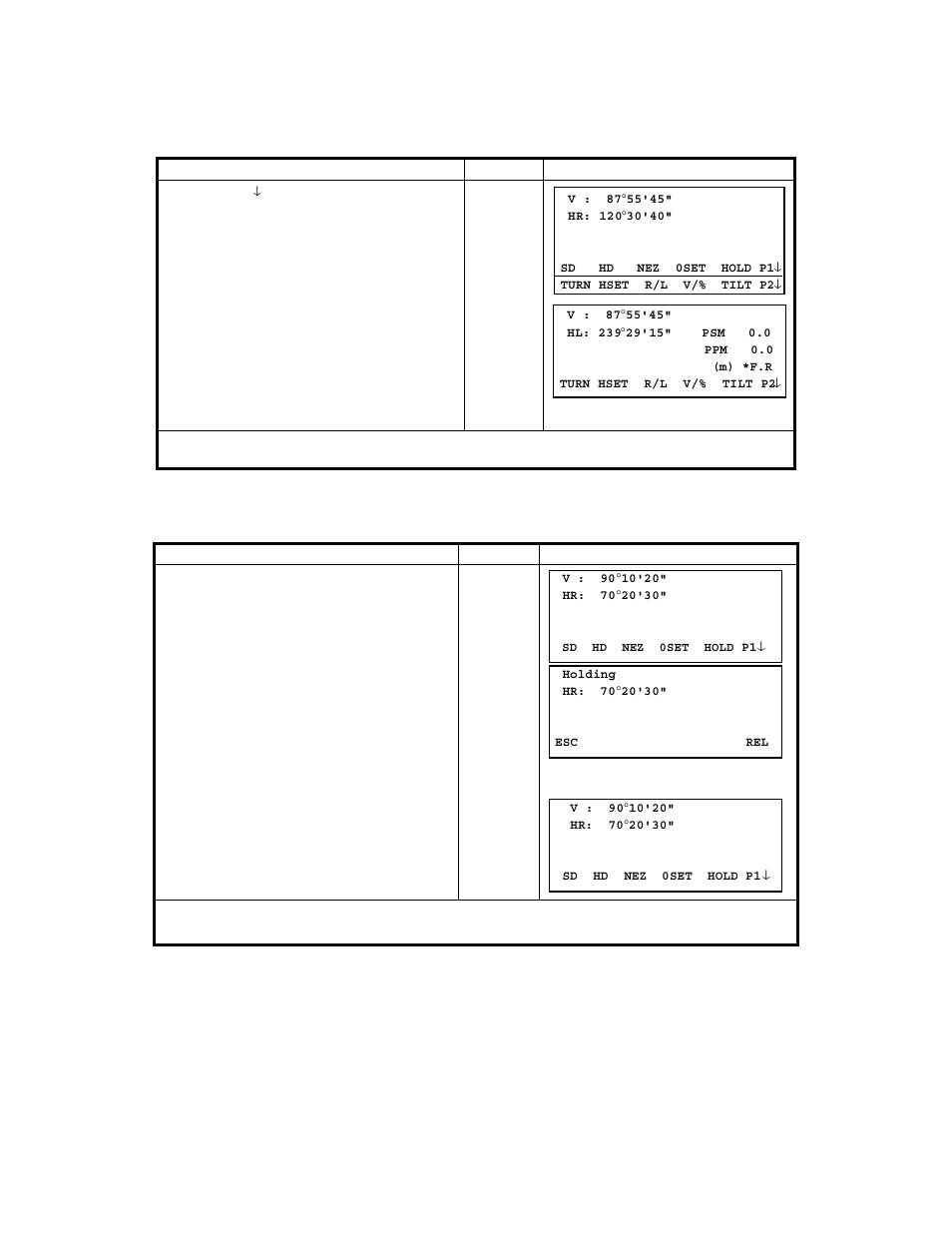 2 switching horizontal angle right/left, 3 measuring from the required horizontal angle | Topcon GTS-823A User Manual | Page 44 / 144