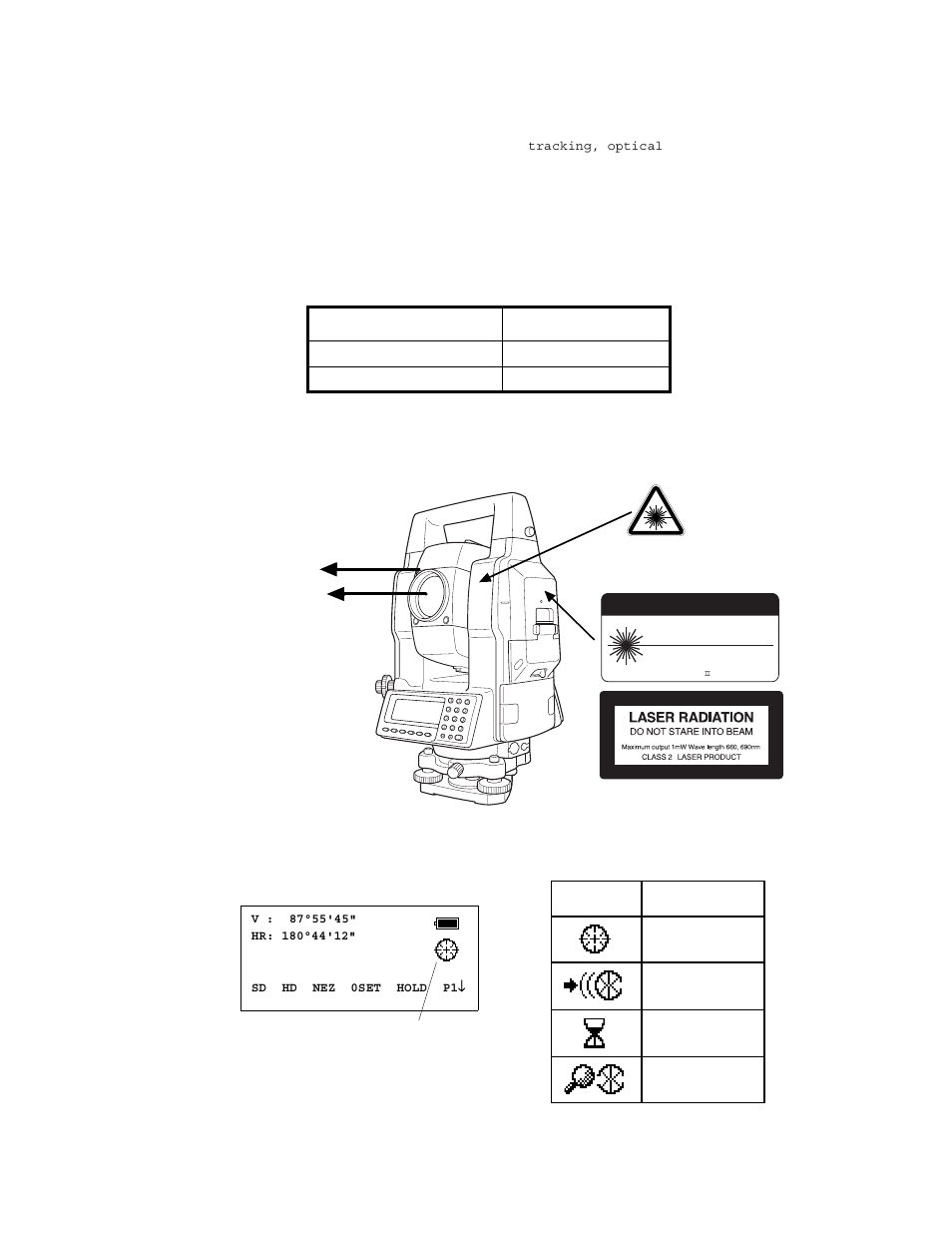 Laser safety | Topcon GTS-823A User Manual | Page 7 / 144