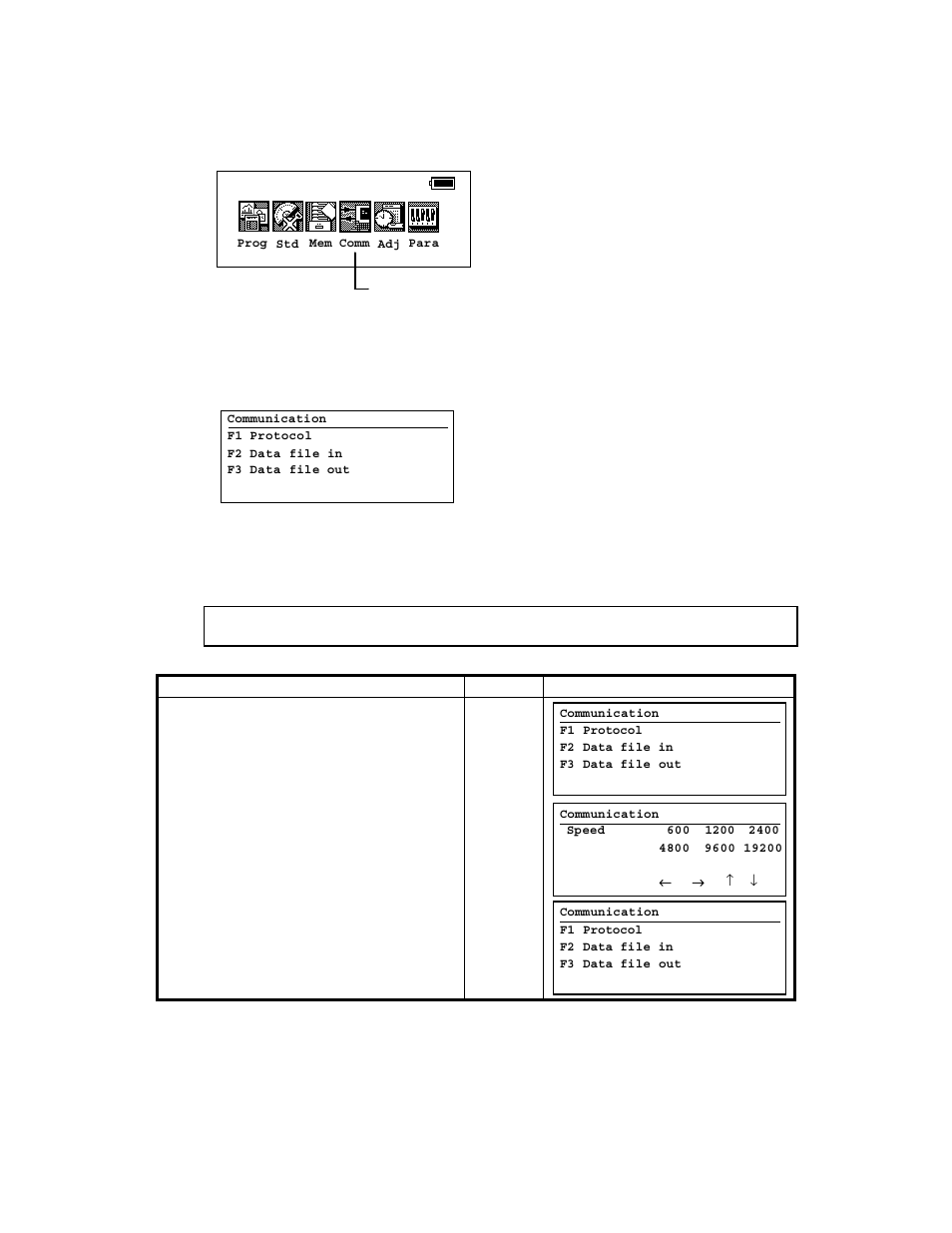 7 communication modes, 1 setting of protocol, 7 communication modes -1 | 1 setting of protocol -1, Chapter 7 “communication modes, 7communication modes | Topcon GTS-823A User Manual | Page 90 / 144