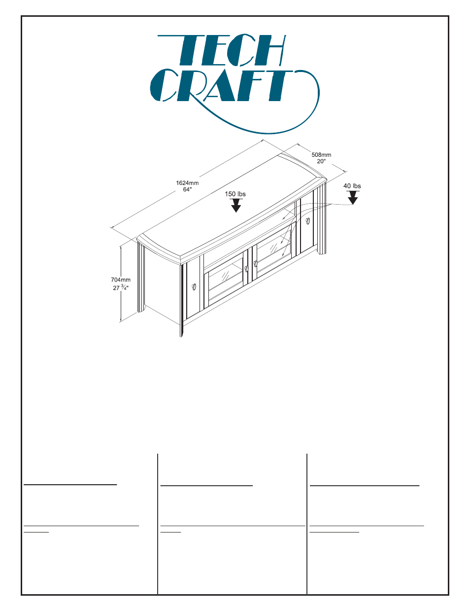 Tech Craft AWC 6428 User Manual | 8 pages