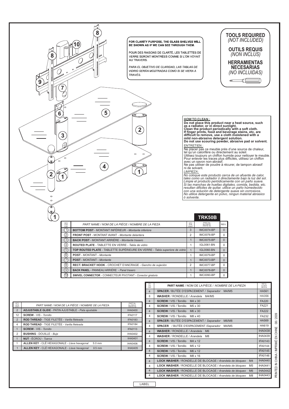 Trk50b | Tech Craft TRK50B User Manual | Page 2 / 6