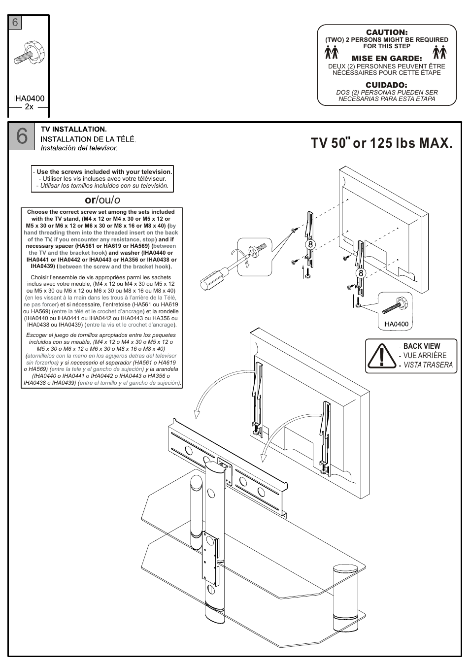 Or /ou/ o | Tech Craft TRK50B User Manual | Page 6 / 6