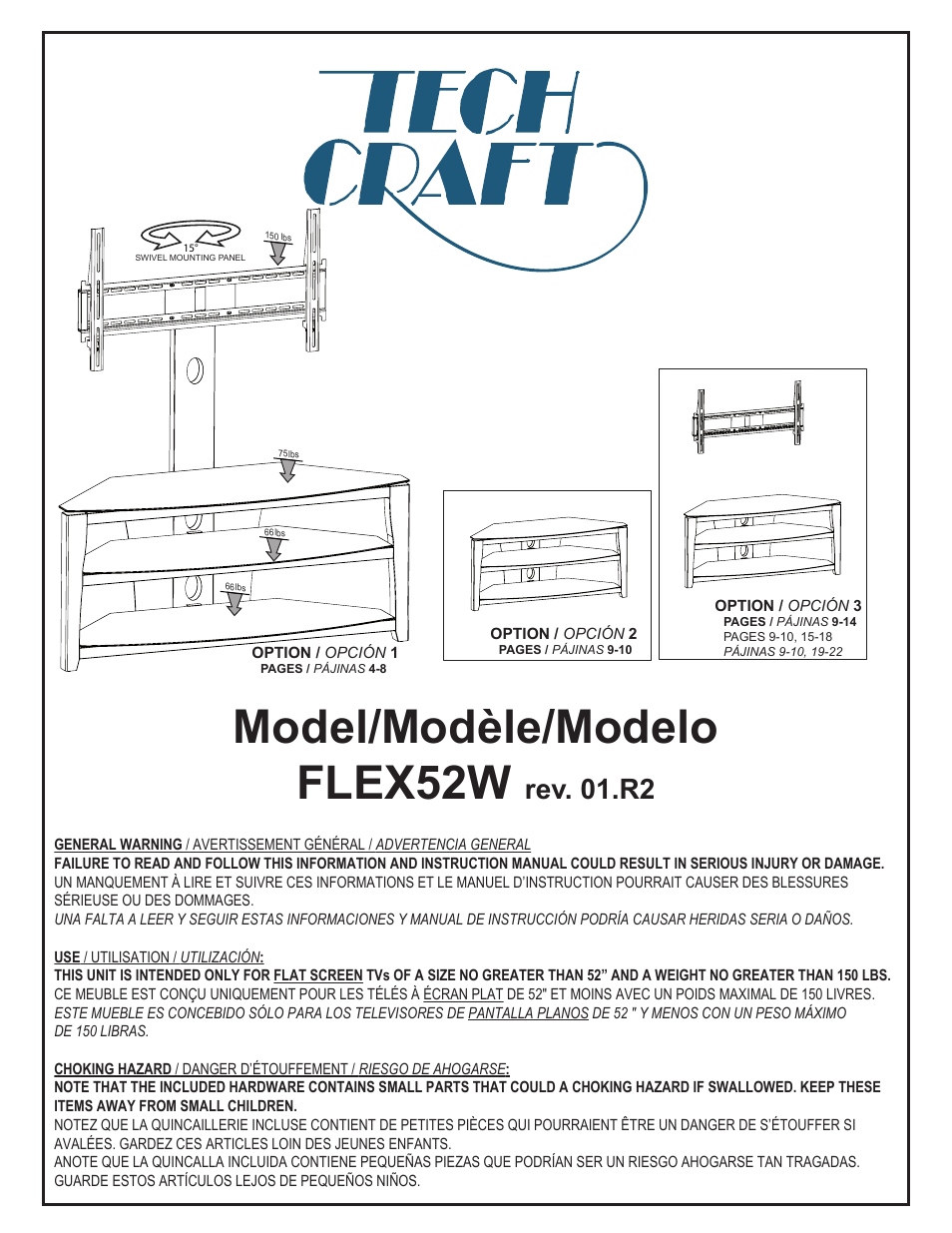 Tech Craft FLEX52W User Manual | 22 pages