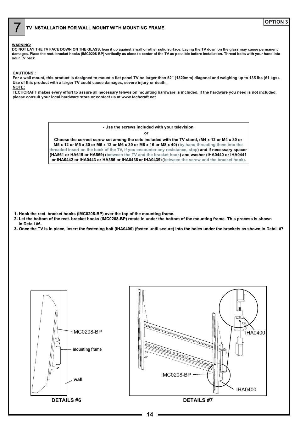 Tech Craft FLEX52W User Manual | Page 14 / 22