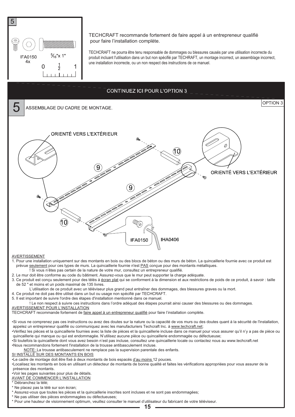 Tech Craft FLEX52W User Manual | Page 15 / 22