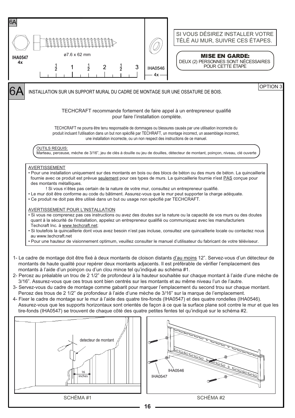 Tech Craft FLEX52W User Manual | Page 16 / 22