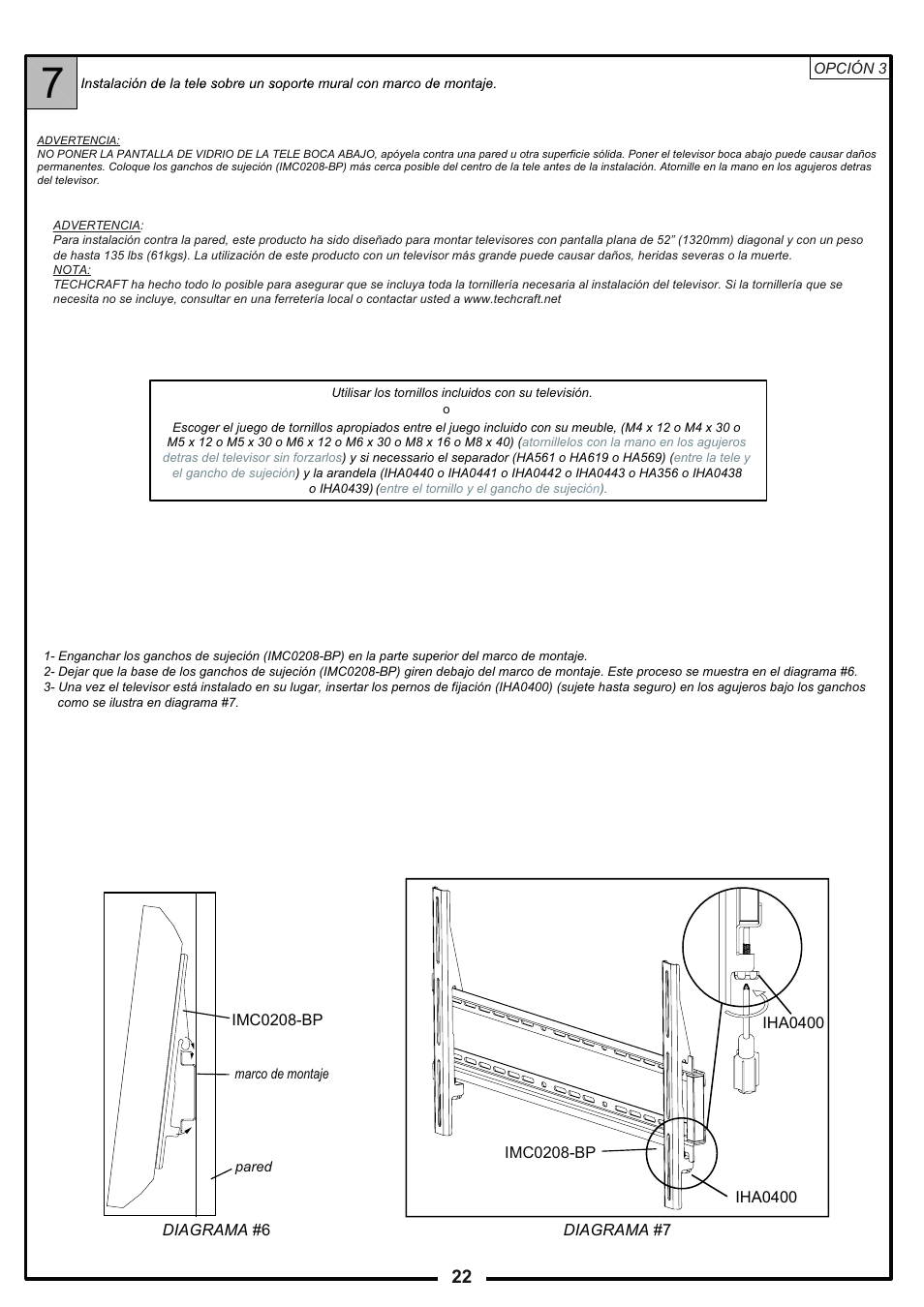 Tech Craft FLEX52W User Manual | Page 22 / 22