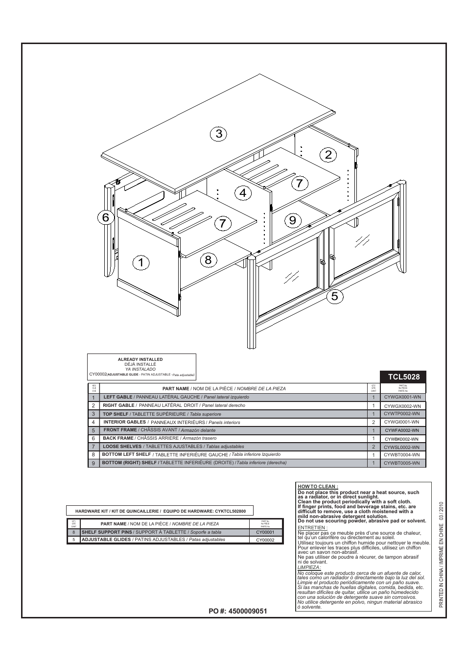 Tcl5028 | Tech Craft TCL5028 User Manual | Page 2 / 7