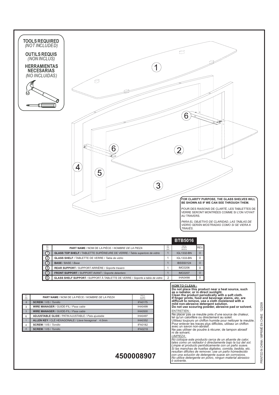 Btb5016 | Tech Craft BTB5016 User Manual | Page 2 / 5