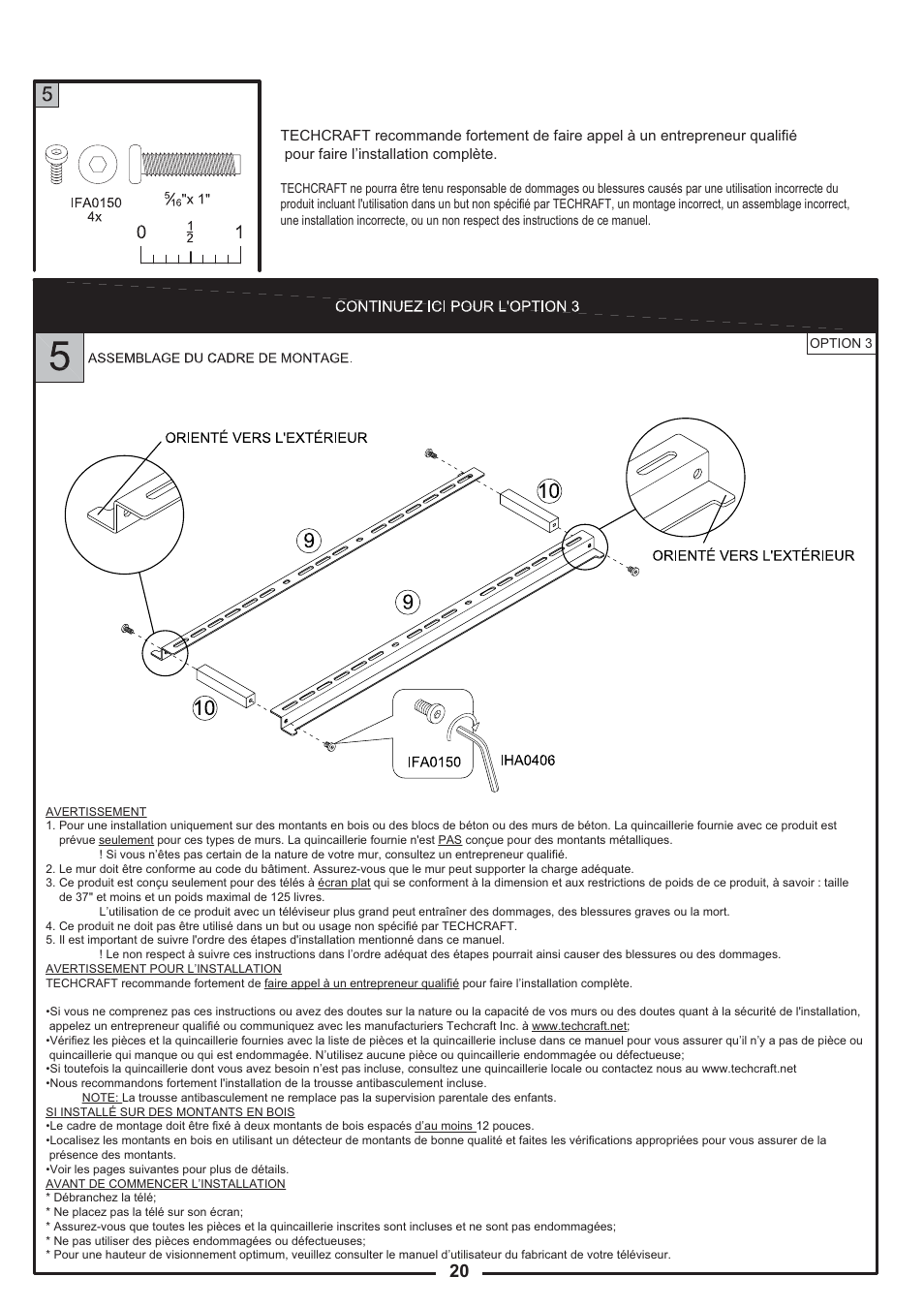 Tech Craft FLEX37WB User Manual | Page 20 / 27