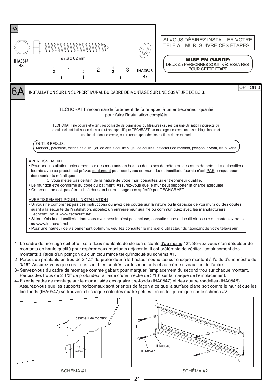 Tech Craft FLEX37WB User Manual | Page 21 / 27