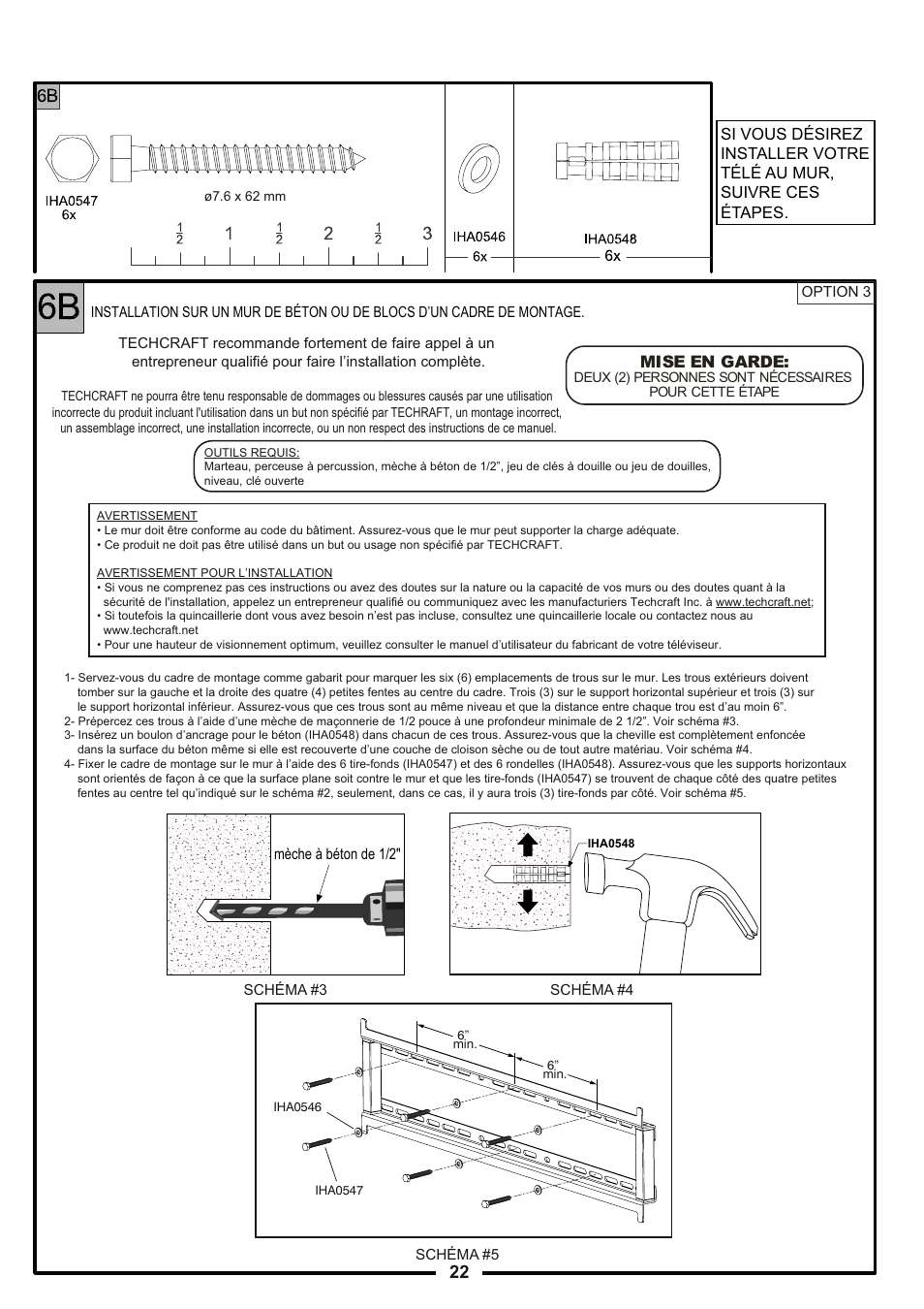 Tech Craft FLEX37WB User Manual | Page 22 / 27