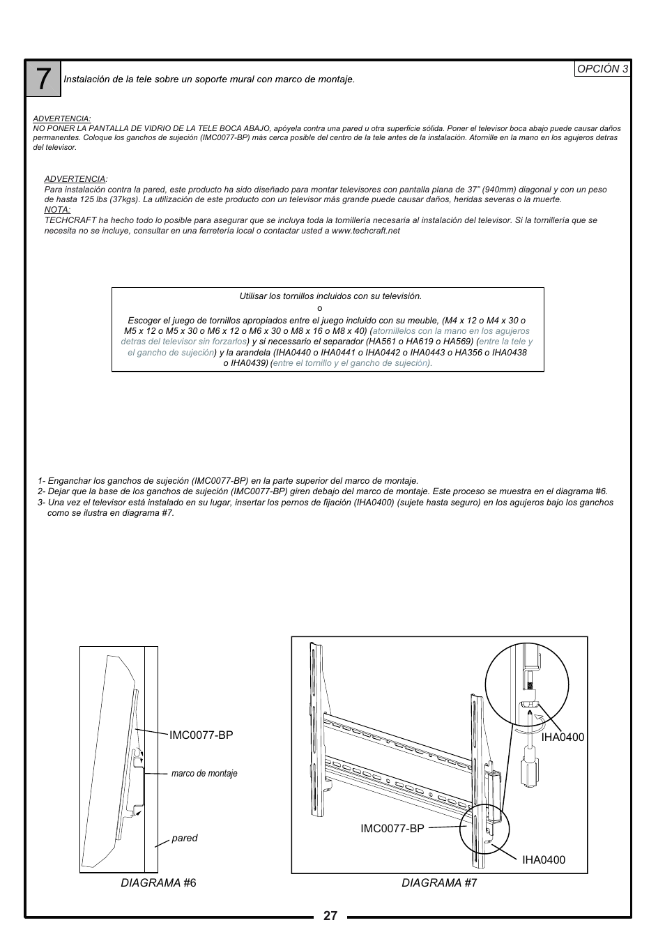 Tech Craft FLEX37WB User Manual | Page 27 / 27