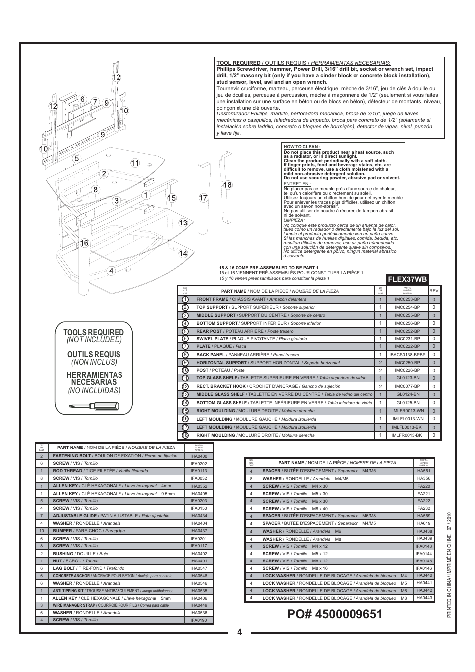 Flex37wb | Tech Craft FLEX37WB User Manual | Page 4 / 27