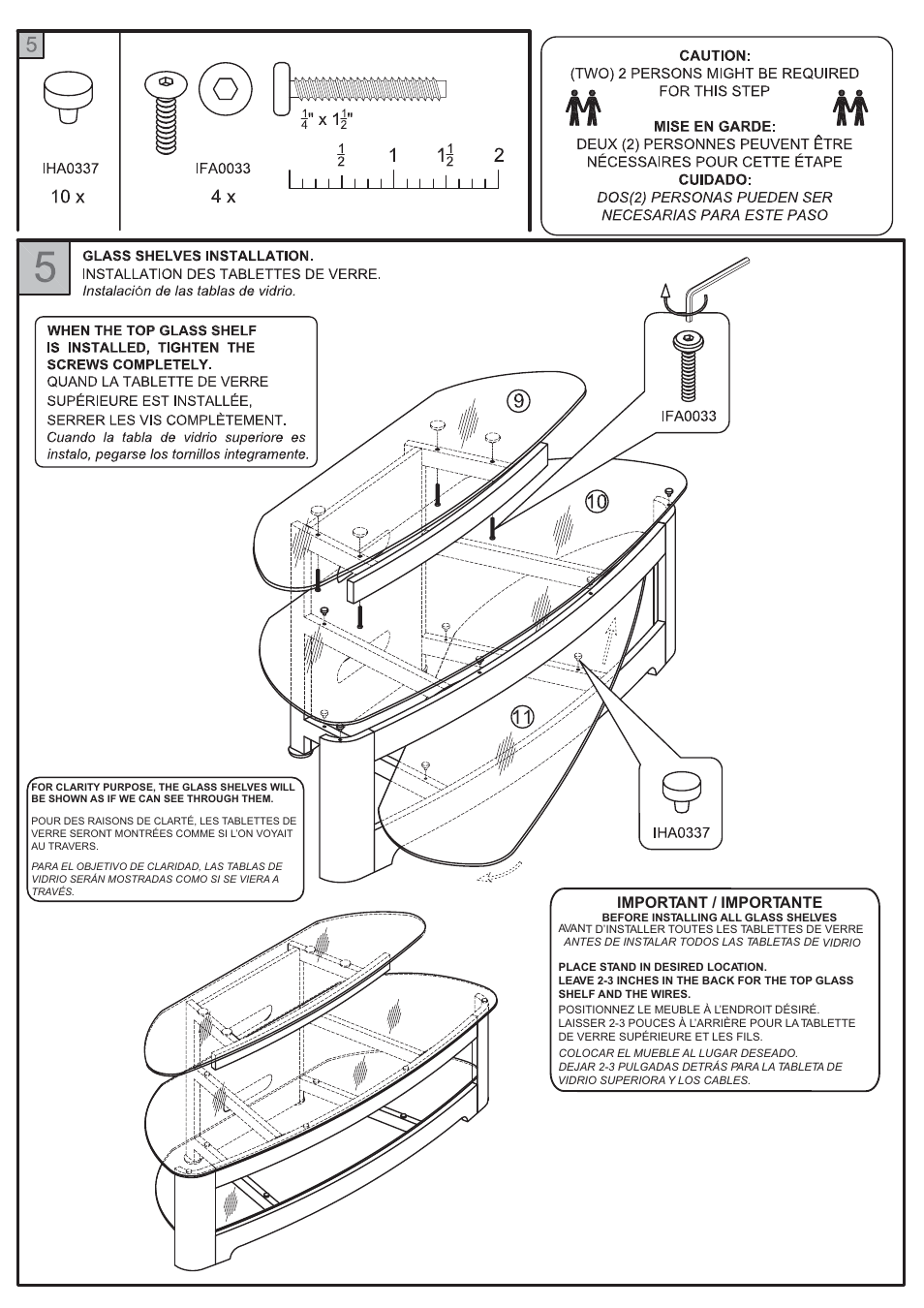 Important / importante | Tech Craft BW25125B User Manual | Page 5 / 5