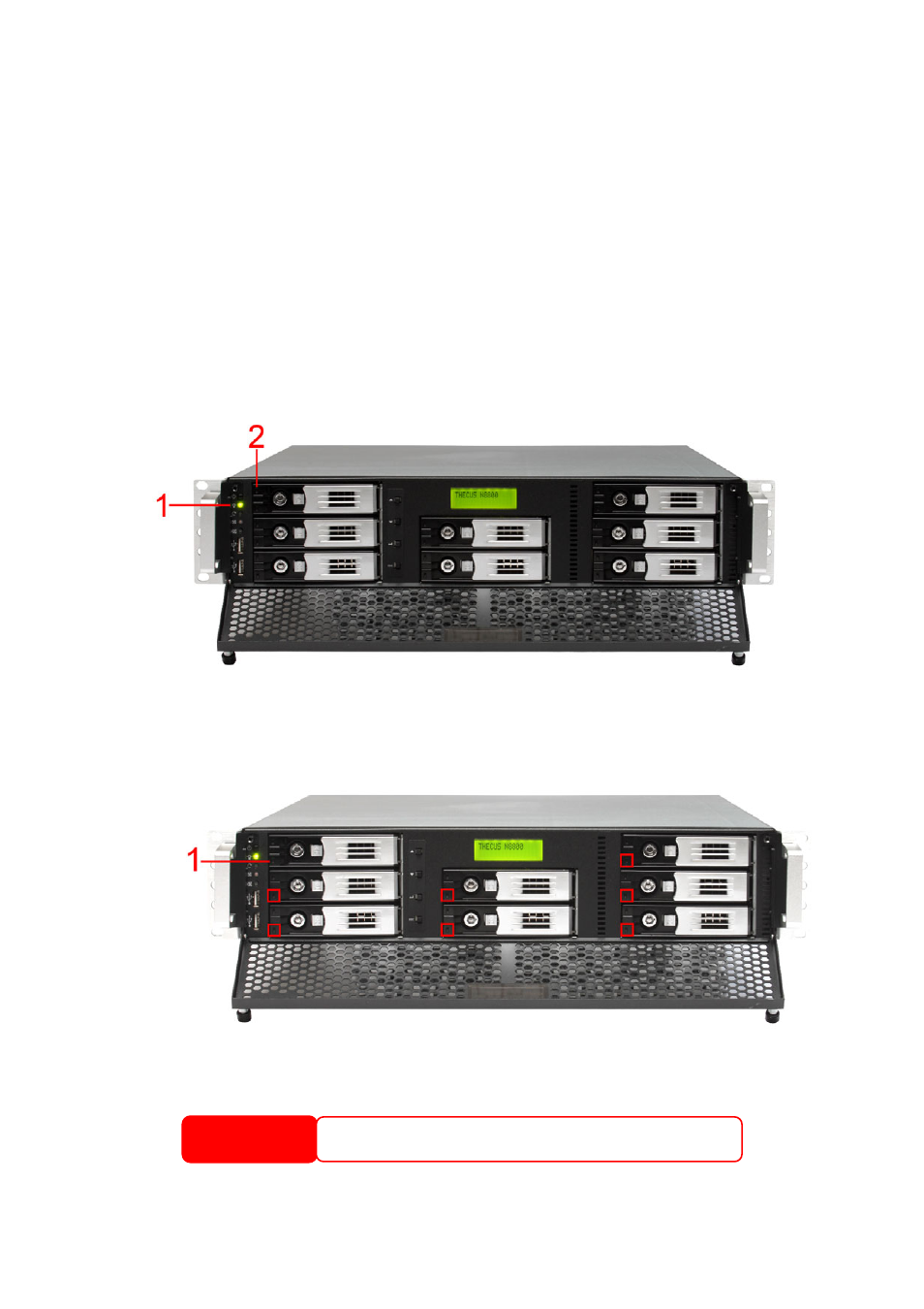 Checking system status, System status normal, The system status is normal if | The power led on the front panel glows green, System trouble, The system has trouble if, Disk busy led glows red | Thecus Technology N8800 User Manual | Page 14 / 120