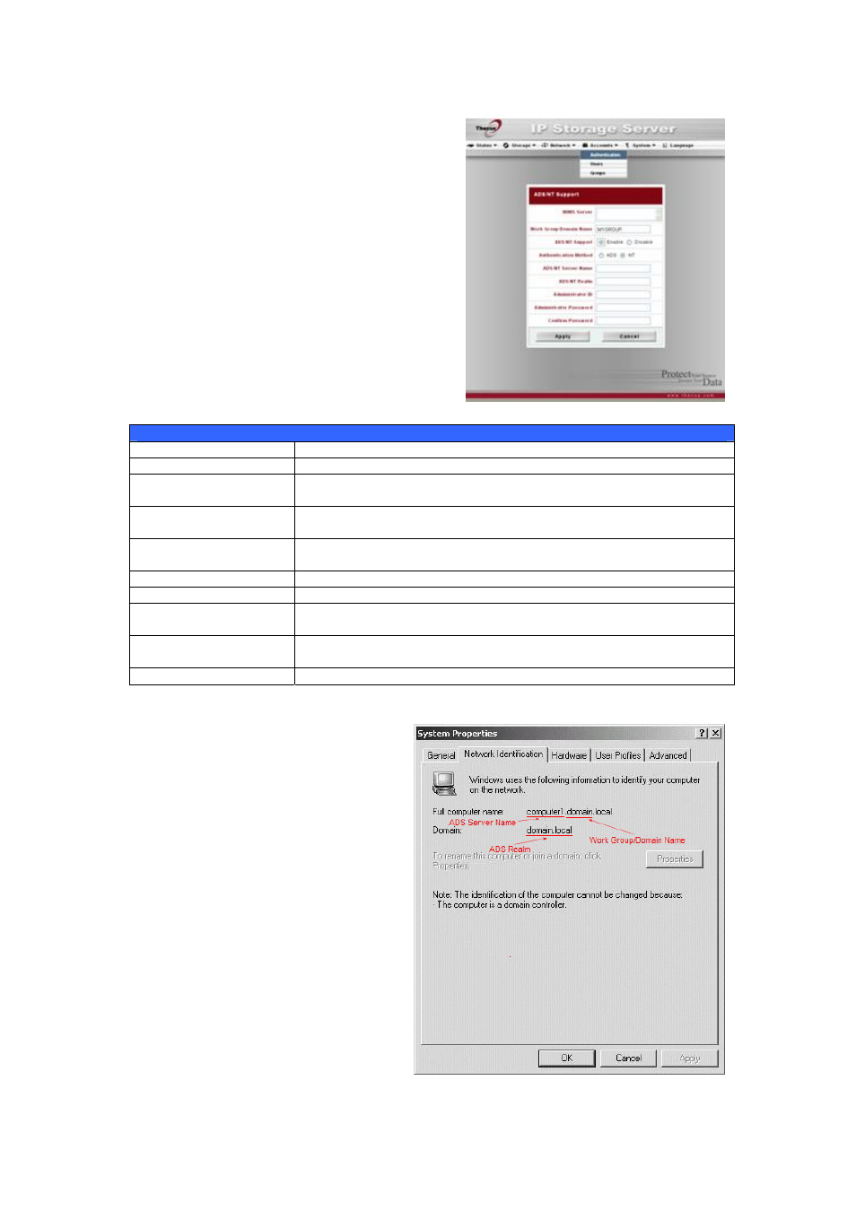 Ads/nt configuration | Thecus Technology N8800 User Manual | Page 54 / 120