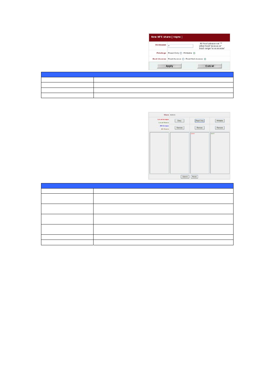 Folder access control list (acl) | Thecus Technology 1U4500R User Manual | Page 29 / 71