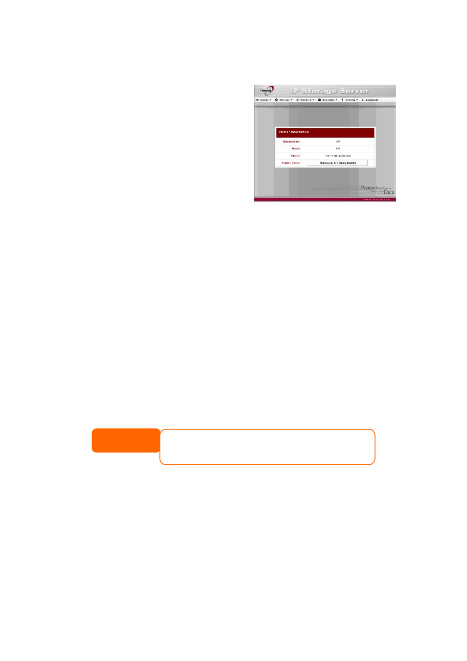 Printer server, Windows xp sp2 | Thecus Technology 1U4500R User Manual | Page 43 / 71