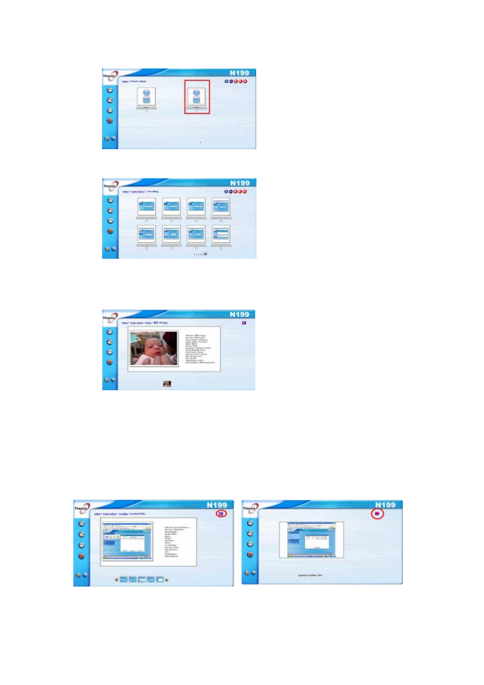 Exif information, Slide shows | Thecus Technology Thecus N199 User Manual | Page 68 / 94