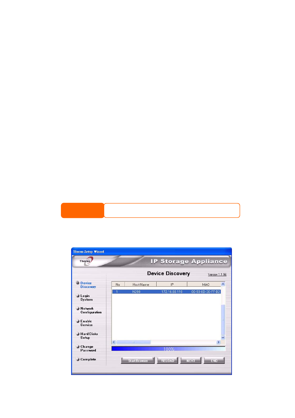 Cable connections, Installation wizard, Complete the setup wizard | A. device discovery | Thecus Technology N299 User Manual | Page 13 / 94