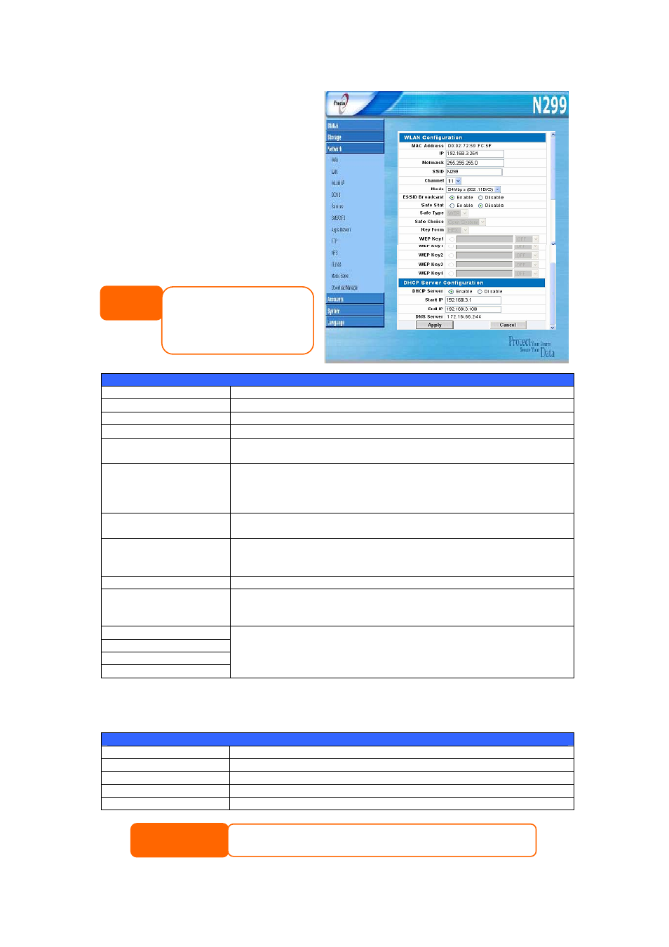 Wlan configuration | Thecus Technology N299 User Manual | Page 31 / 94