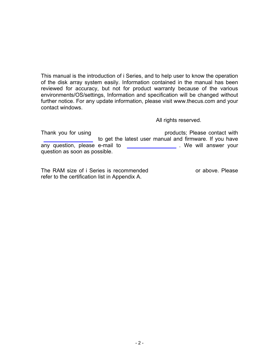 Preface, About this manual | Thecus Technology i Series User Manual | Page 2 / 91