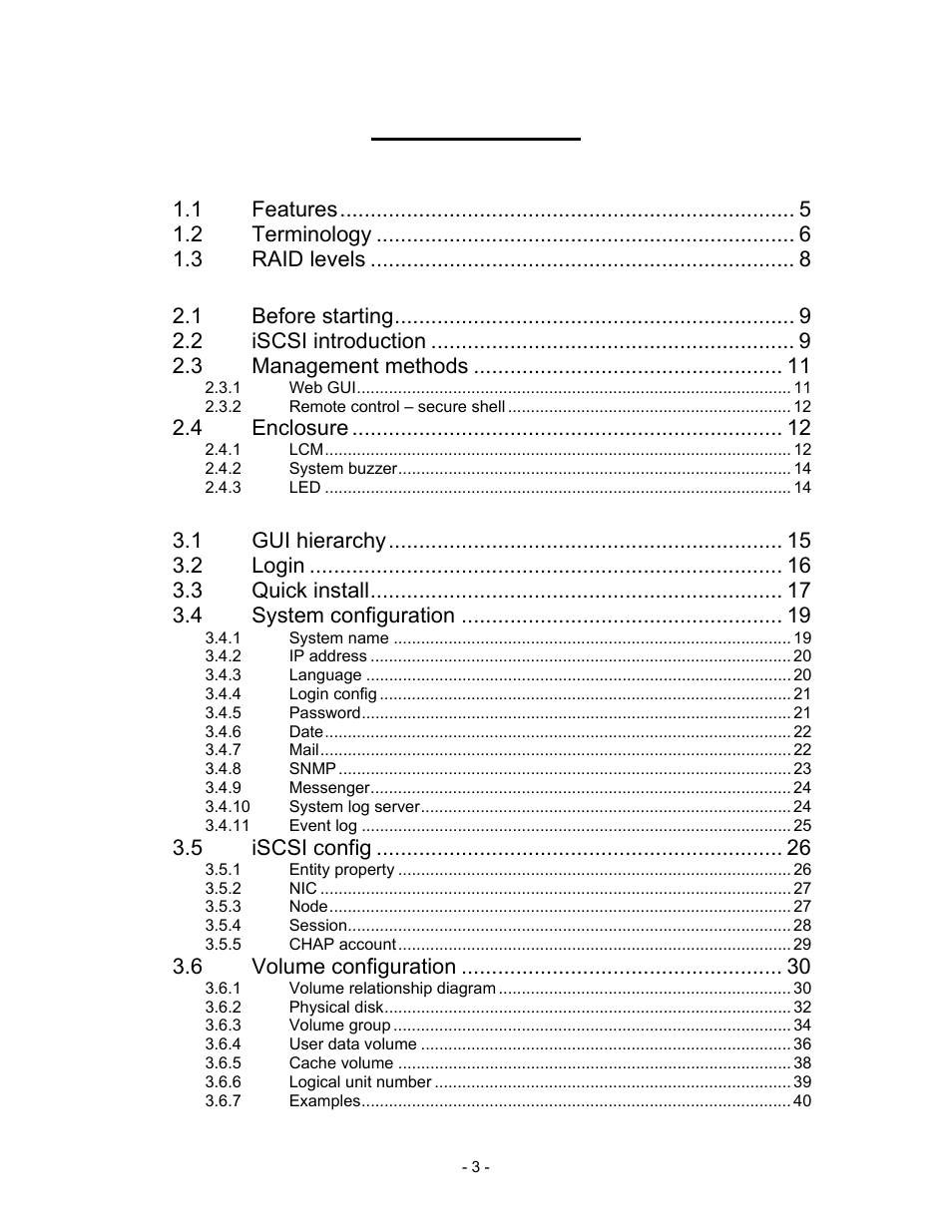 Thecus Technology i Series User Manual | Page 3 / 91