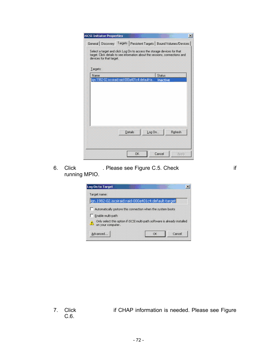 Figure c.4, Figure c.5 | Thecus Technology i Series User Manual | Page 72 / 91