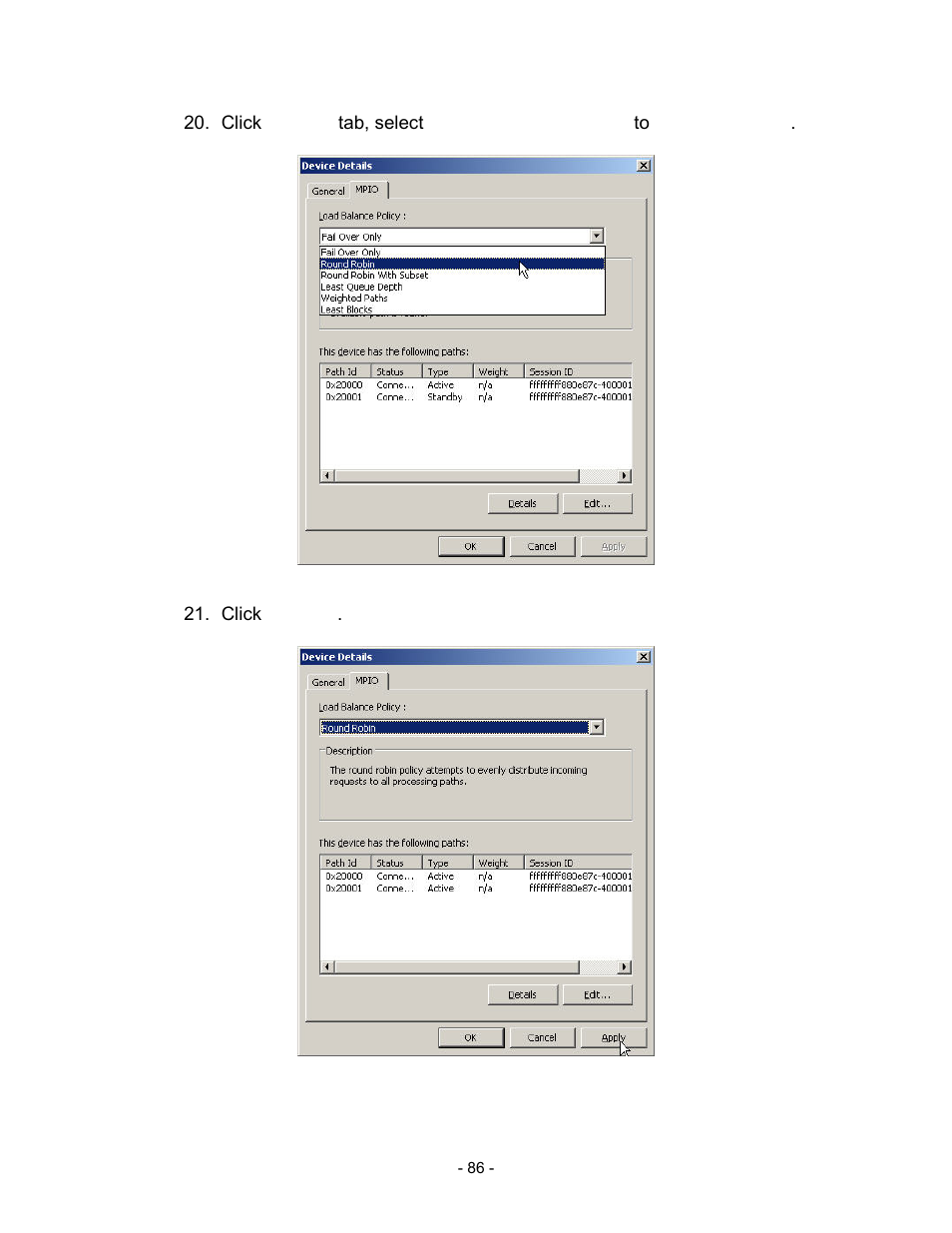 Figure d.21, Click “apply, Figure d.22 | Thecus Technology i Series User Manual | Page 86 / 91