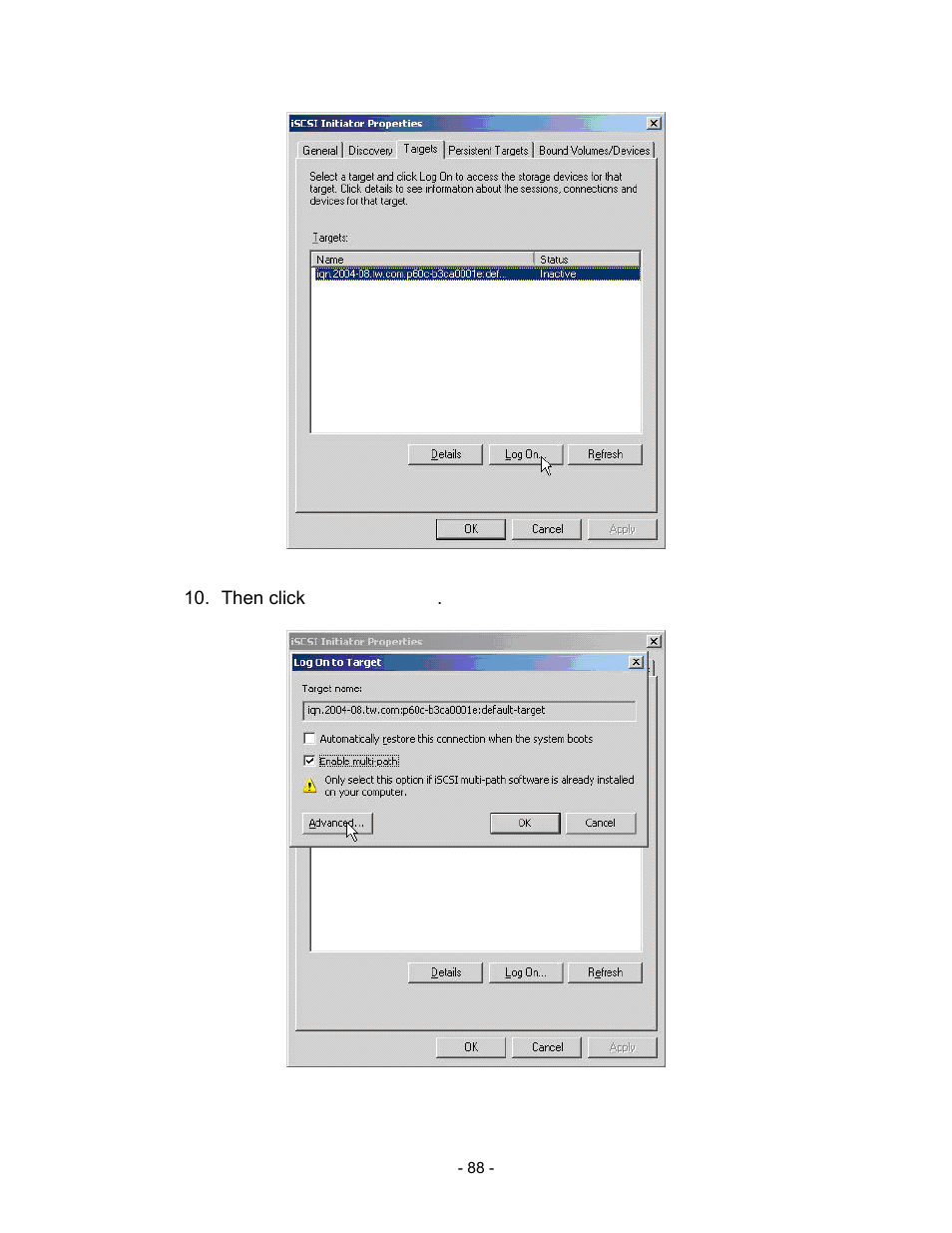 Figure d.24, Then click “advanced, Figure d.25 | Thecus Technology i Series User Manual | Page 88 / 91