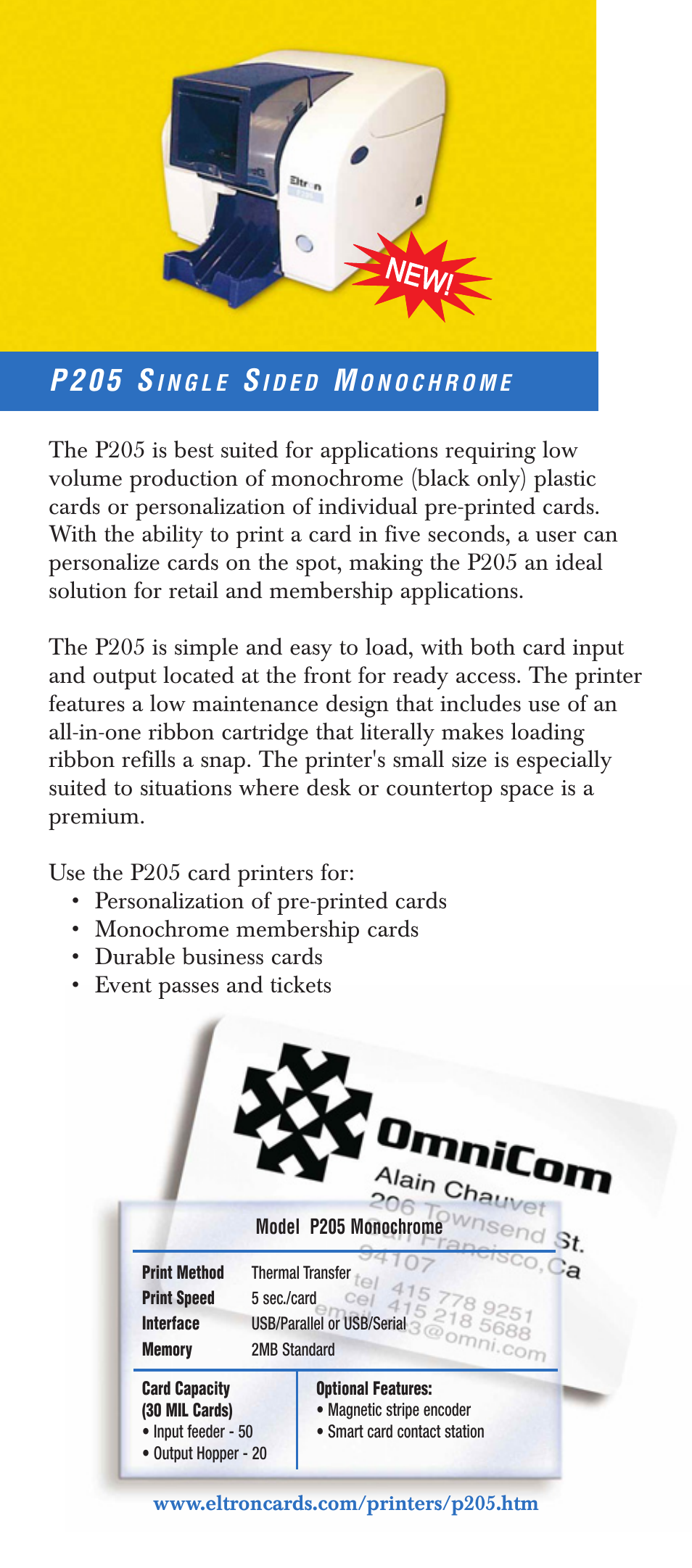 P 2 0 5 s | The Eltron Company P 4 2 0 User Manual | Page 4 / 10