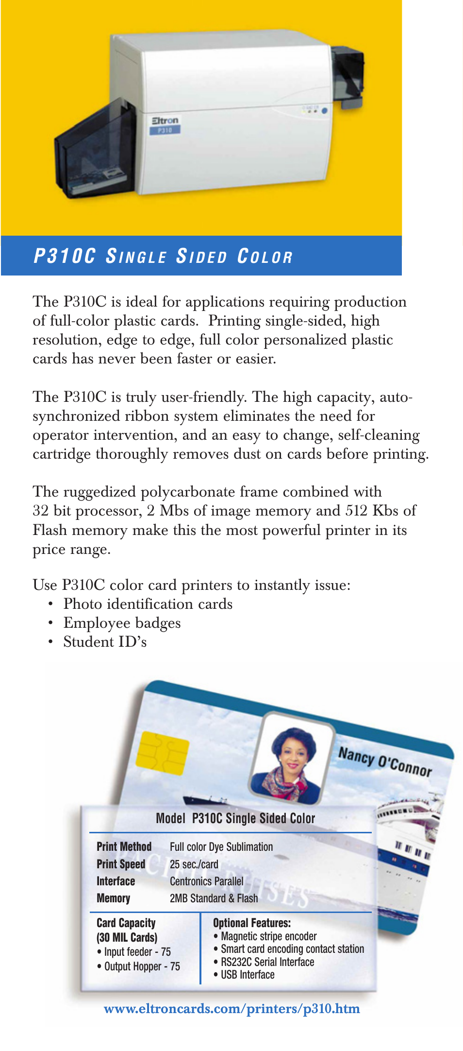 P 3 1 0 c s | The Eltron Company P 4 2 0 User Manual | Page 7 / 10