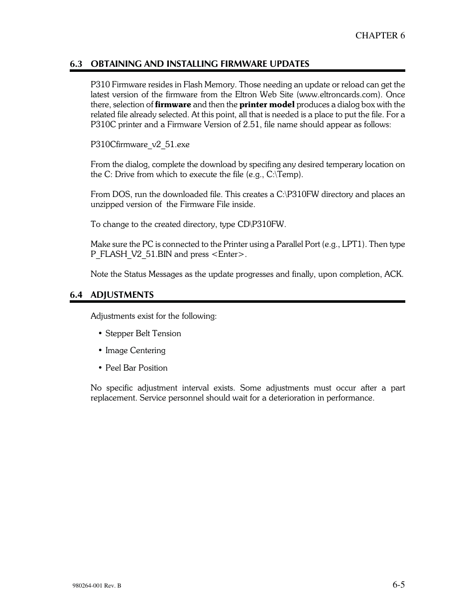 The Eltron Company P310 User Manual | Page 95 / 112