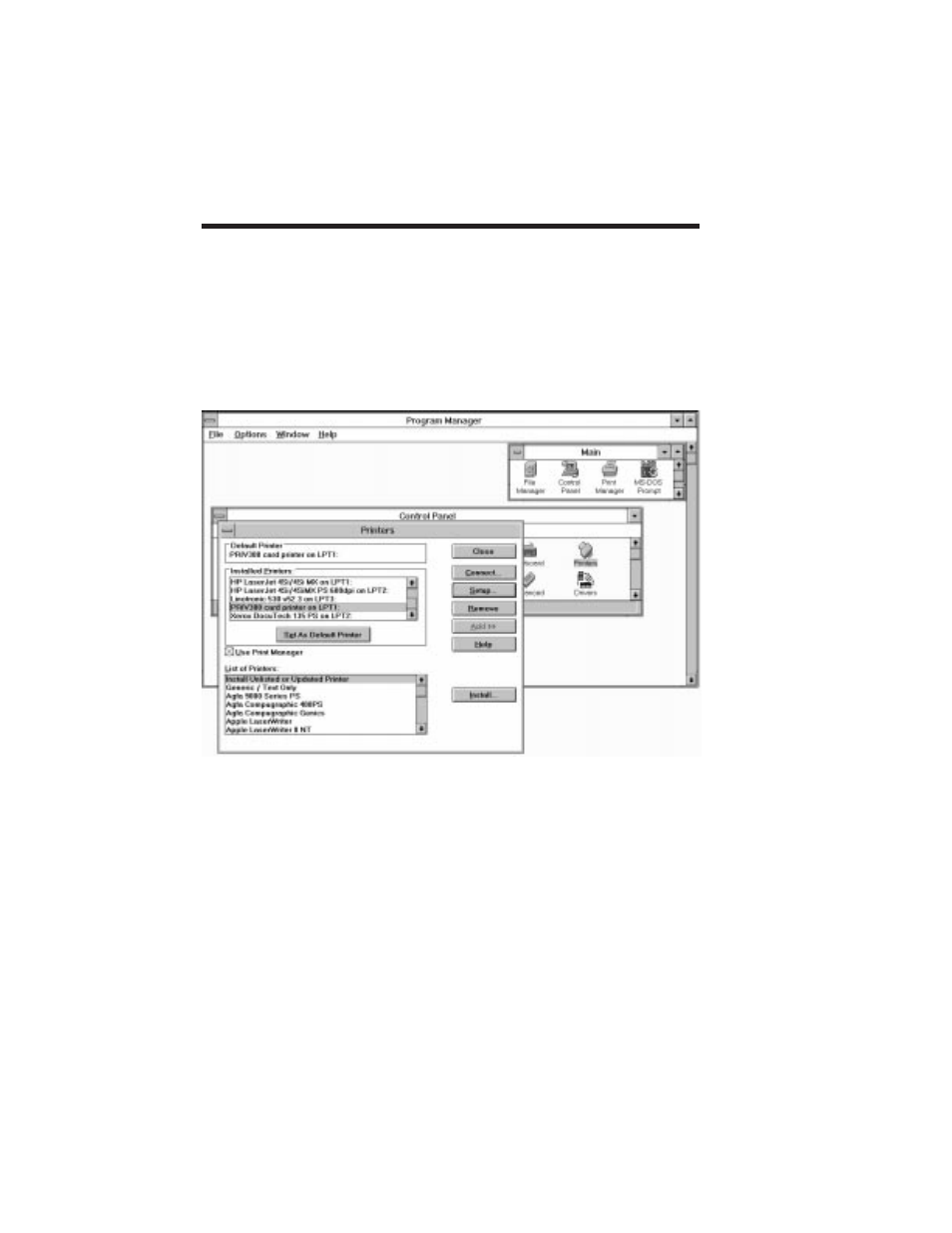 Using the windows 3.1 driver 92 | The Eltron Company PRIVILEGE P600 User Manual | Page 100 / 114