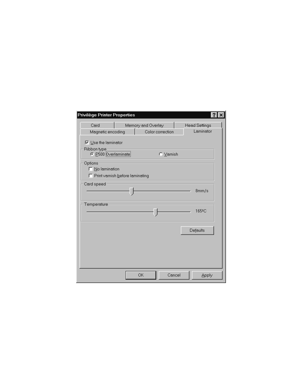 The Eltron Company PRIVILEGE P600 User Manual | Page 99 / 114