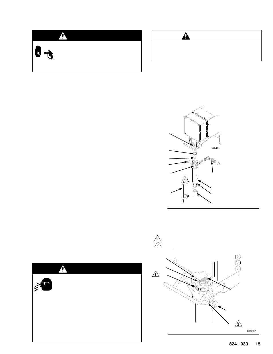 Removing and installing pump, Warning, Caution | Sherwin-Williams ULTIMATE 824-032 User Manual | Page 15 / 32