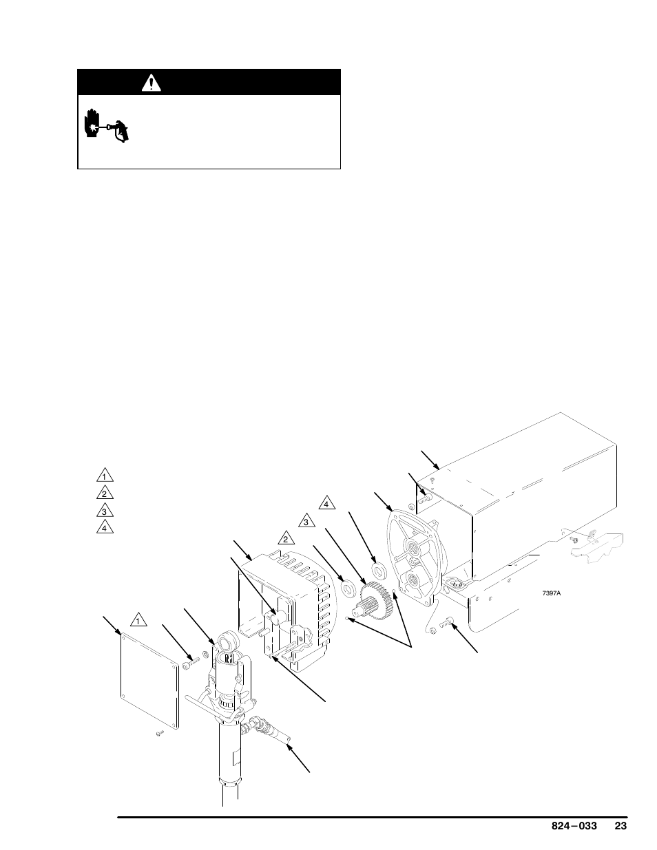 Drive housing replacement, Warning | Sherwin-Williams ULTIMATE 824-032 User Manual | Page 23 / 32