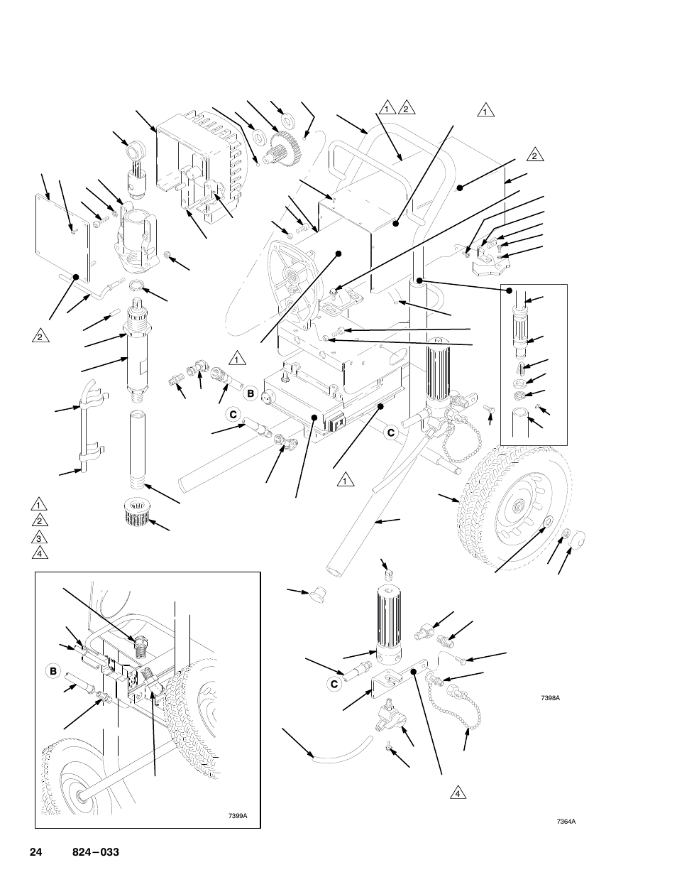 Sprayer parts drawing | Sherwin-Williams ULTIMATE 824-032 User Manual | Page 24 / 32